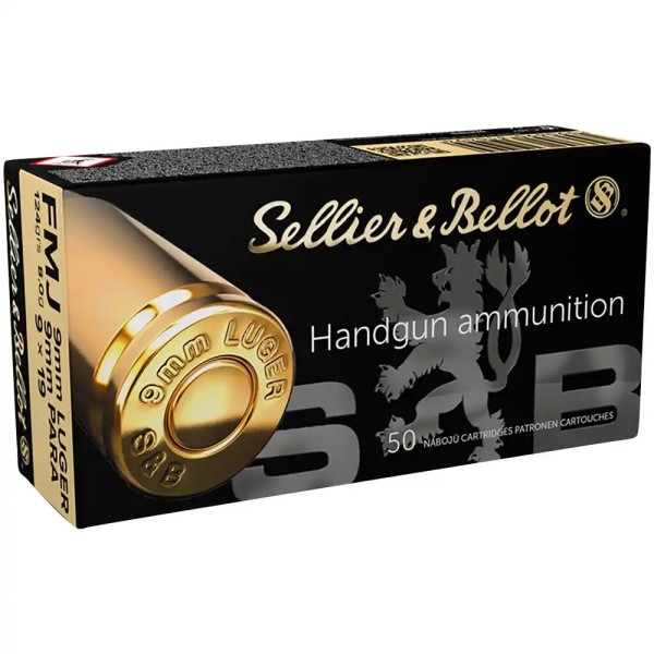 Sellier & Bellot 9 mm Luger Vollmantel 8,0g/124grs