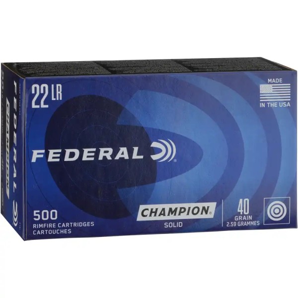 Federal .22lr 40grs. Target Champion